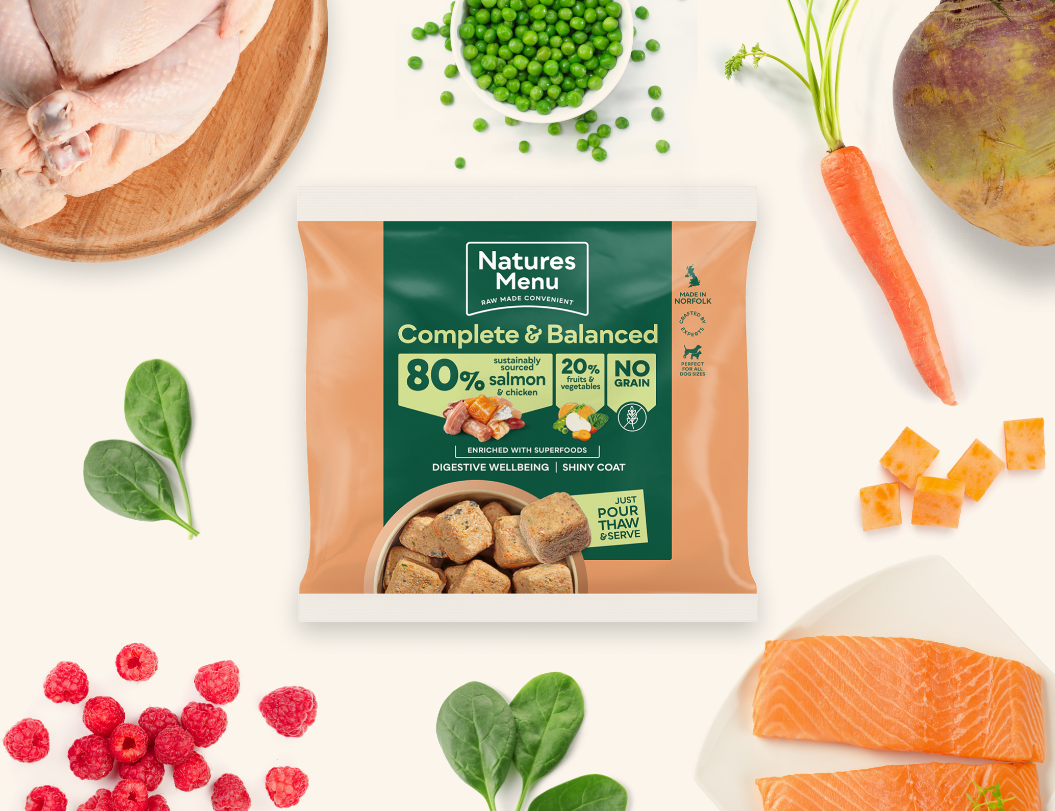80% Salmon and Chicken Nuggets image number 0